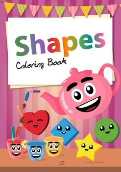 Printable shapes coloring book for kids geometric shapes coloring pages pdf