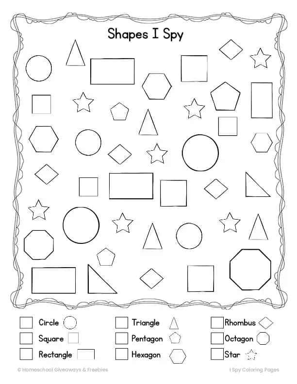 The best i spy coloring pages for kids easy