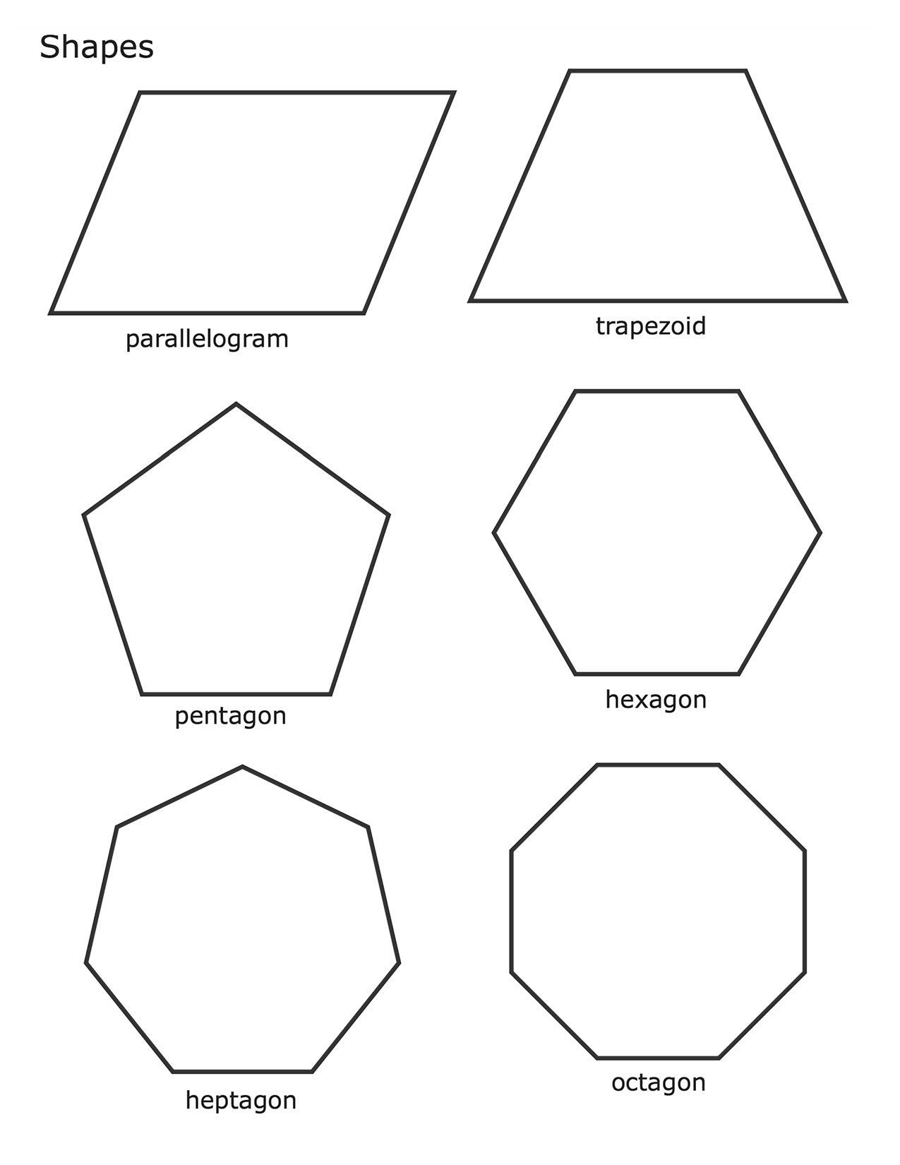 Free printable shapes coloring pages pdf