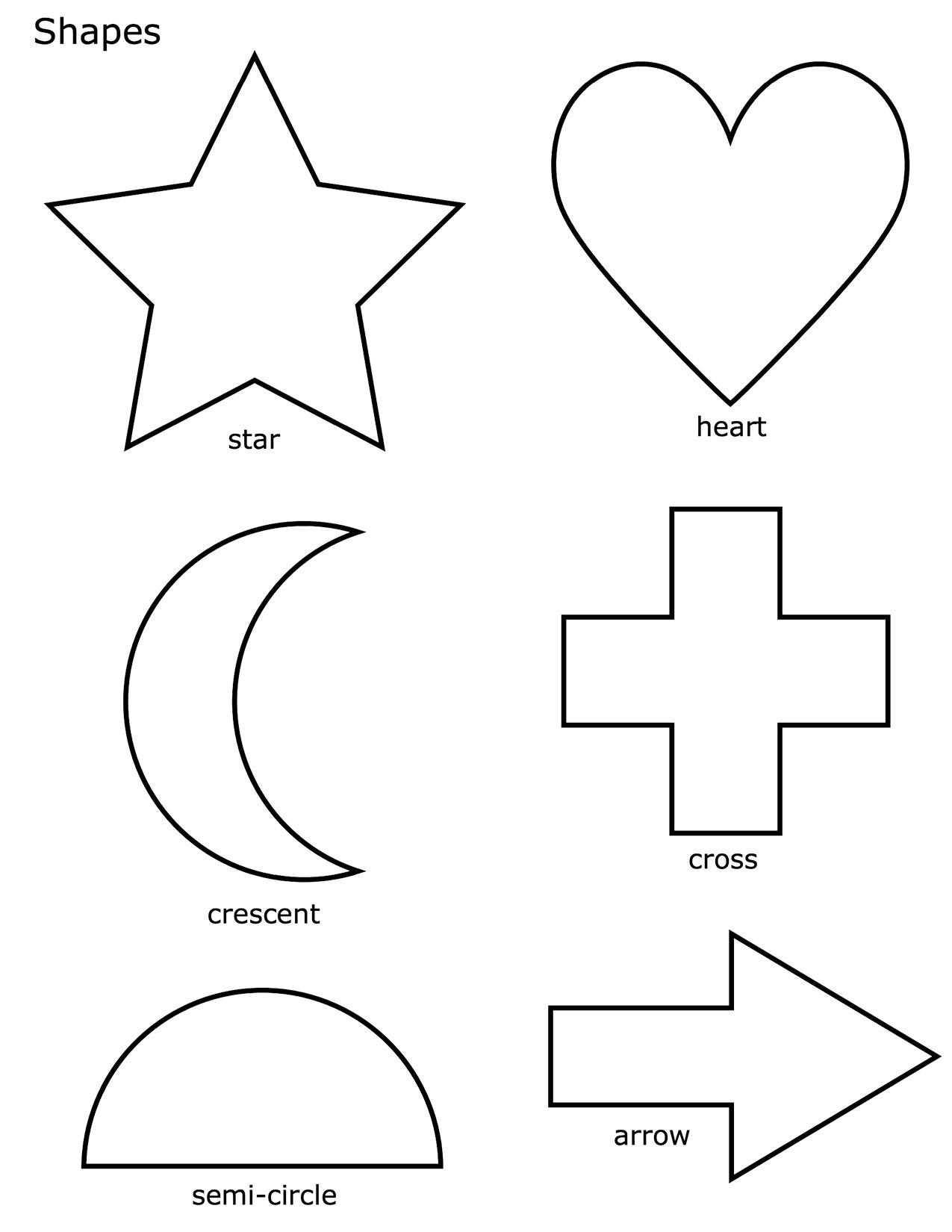 Free printable shapes coloring pages pdf