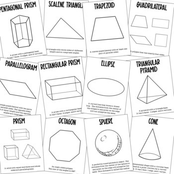 Geometric shapes posters and coloring pages by growing in grace and knowledge