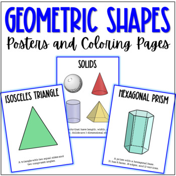 Geometric shapes posters and coloring pages by growing in grace and knowledge