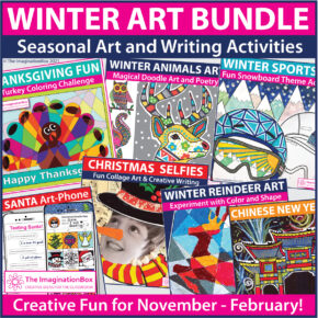 Winter bundle fun art activities and coloring pages