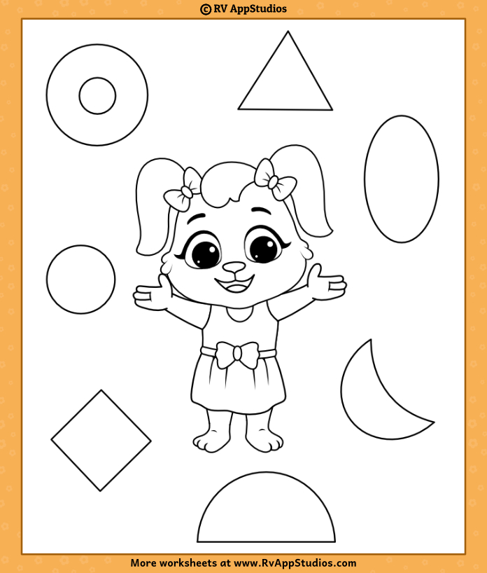 Free printable shapes coloring pages