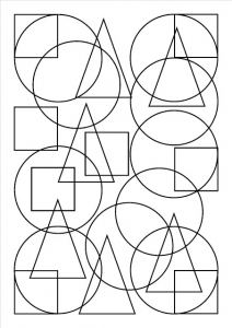 Shapes to color for children circles