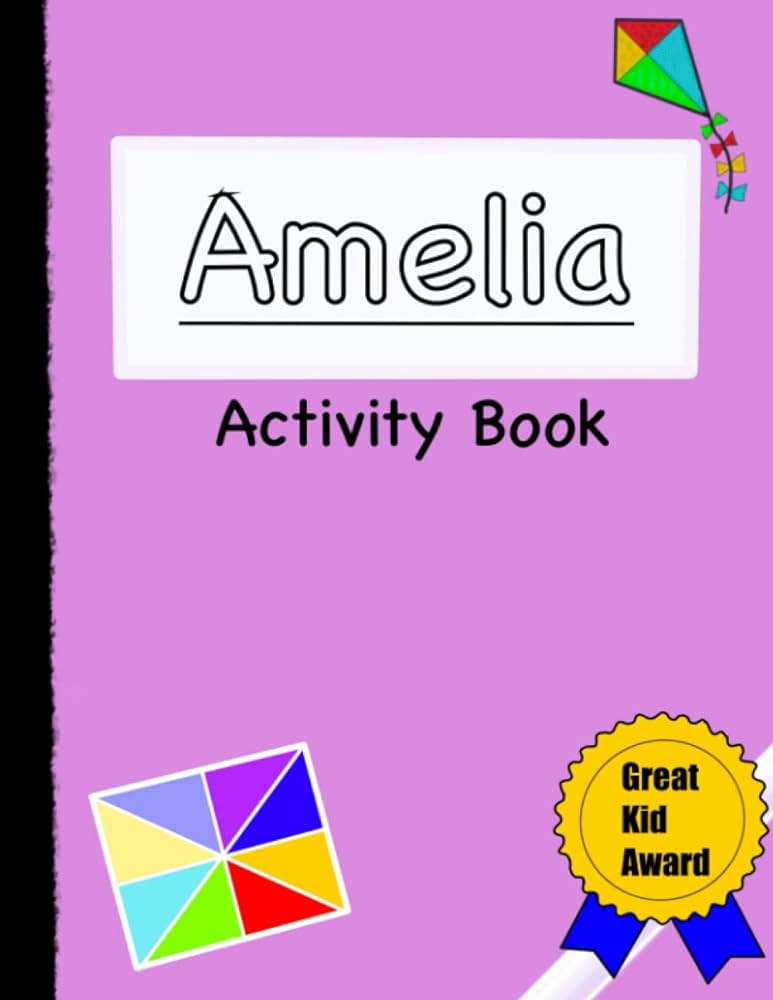 Amelias learning activity coloring book children brain power fun filled with