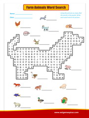Shapes wordsearch puzzle worksheet