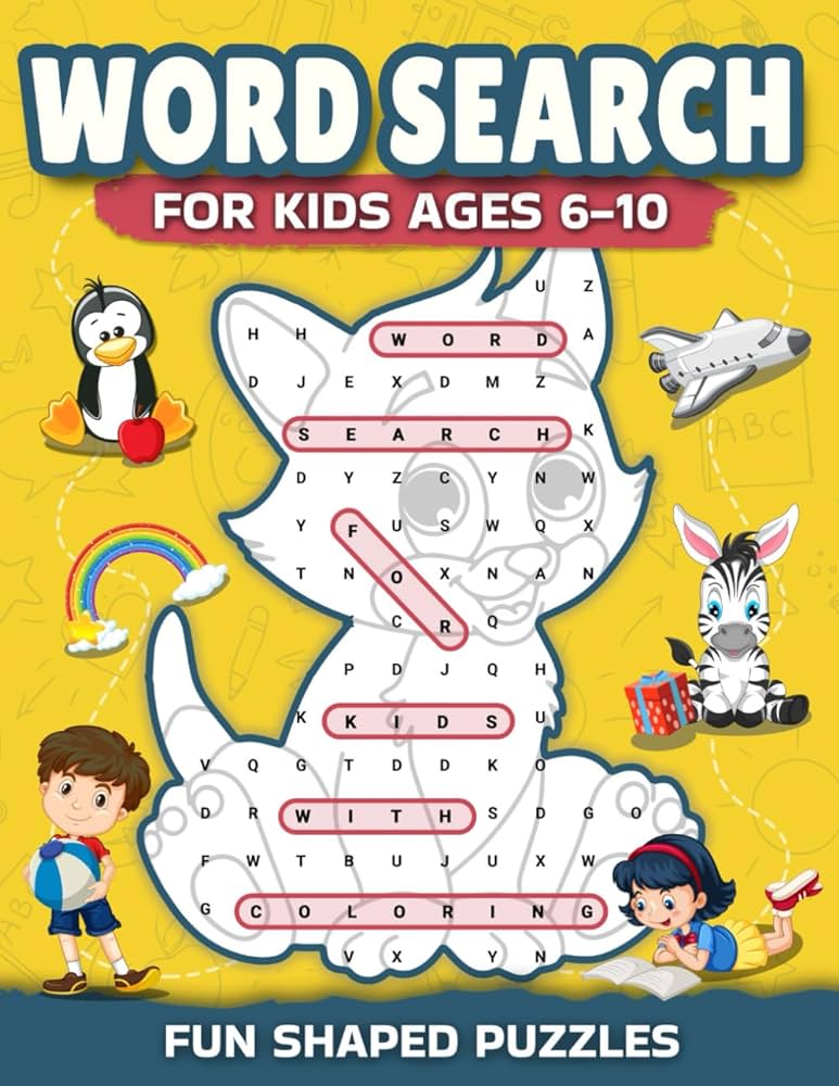 Word search for kids ages