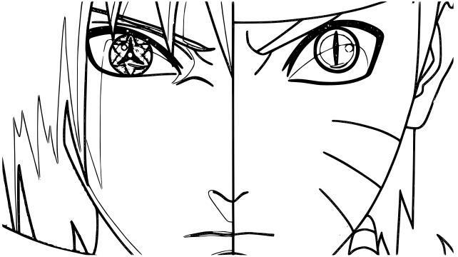 Naruto sharingan coloring pages