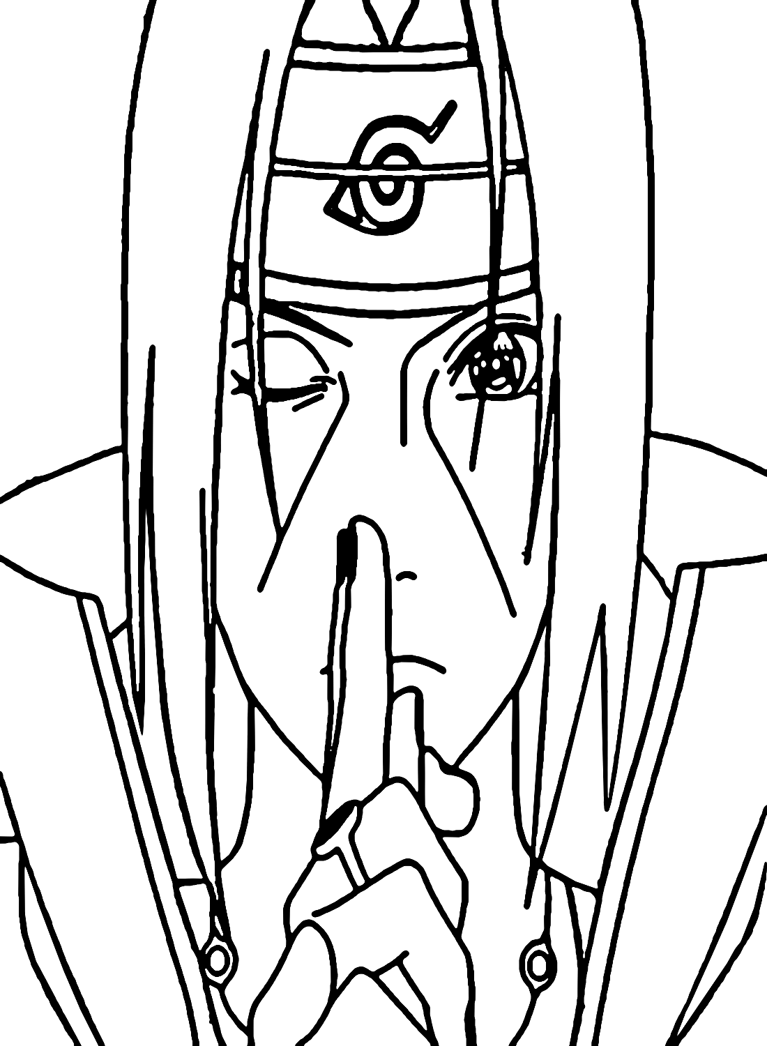 Uchiha itachi coloring pages