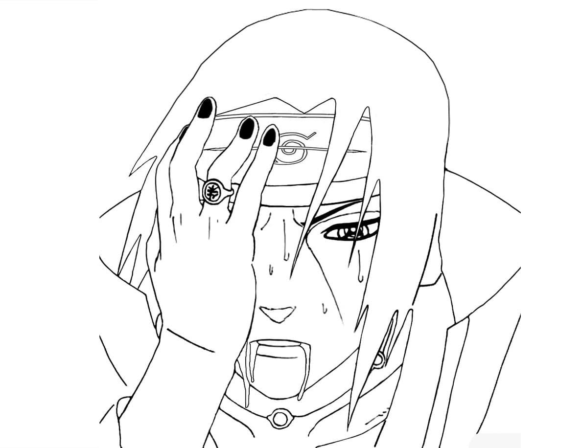 Itachi coloring pages