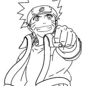 Naruto coloring page printable for free download