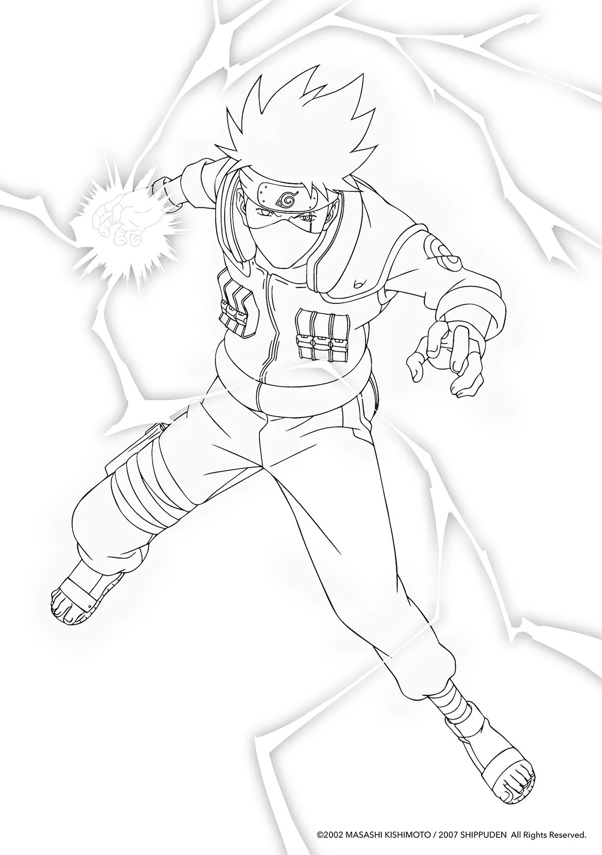 Viz on x kakashi gets ready to shred via naruto shippuden the official coloring book httpstcogoiwnewkr x