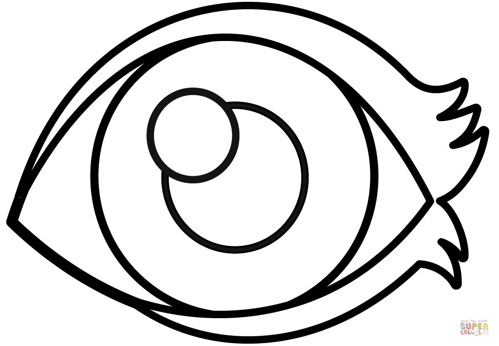 Eye coloring page free printable coloring pages