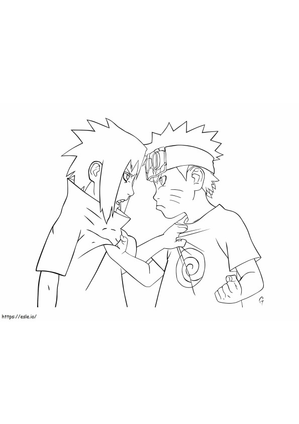 Naruto characters coloring pages