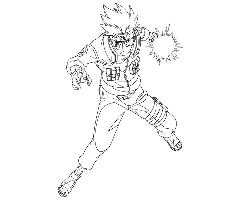 Kakashi hatake coloring crafty teenager