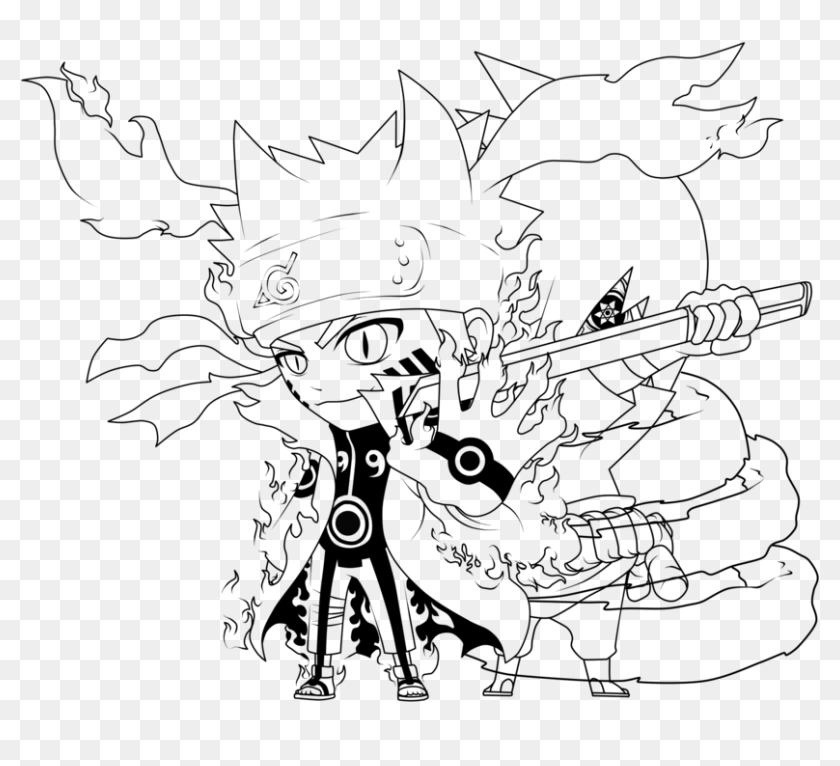 Click the naruto and sasuke chibi