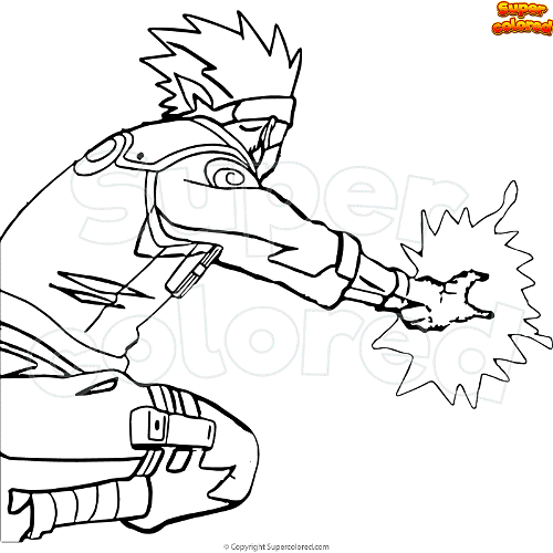 Coloring page kakashi