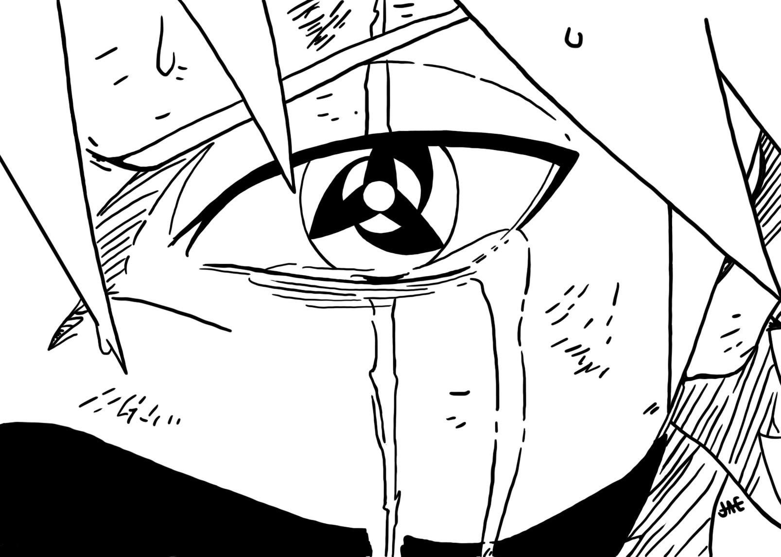 I found this scene while searching for kakashi sharingan pictures and decided i had to draw it myself heres the pleted drawing im going to be using this to make some vinyl