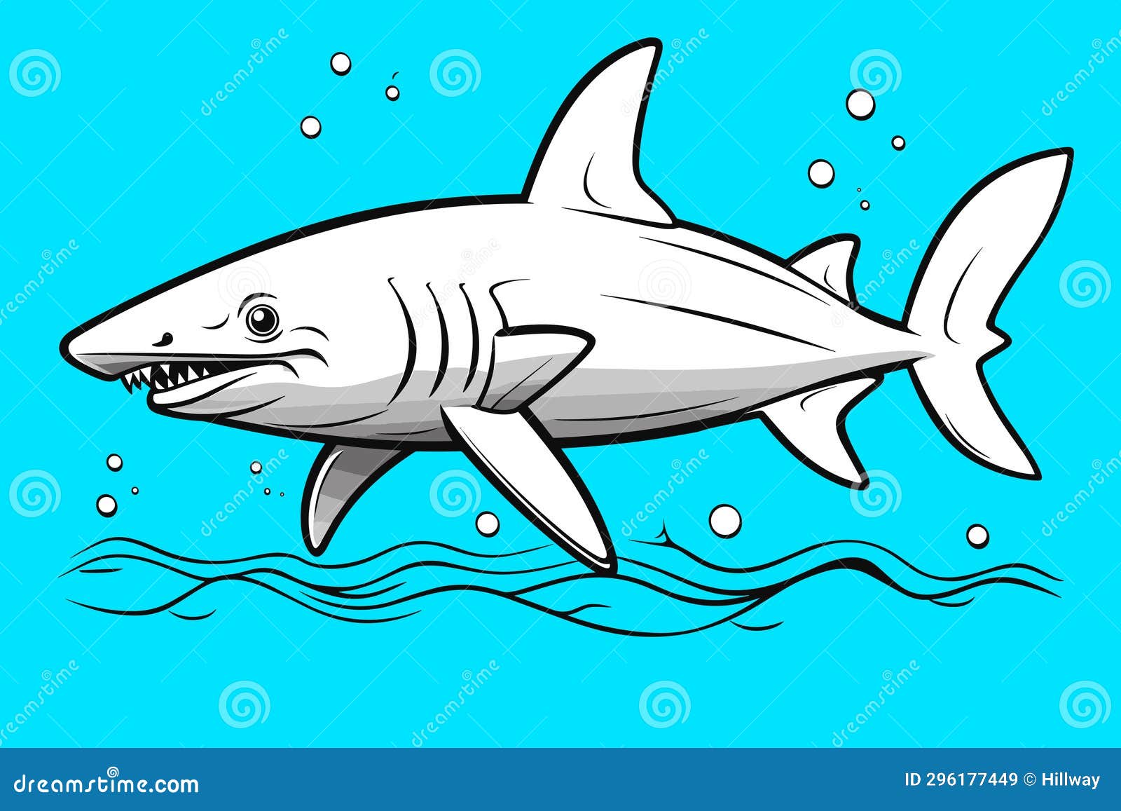 Shark coloring pages stock illustrations â shark coloring pages stock illustrations vectors clipart