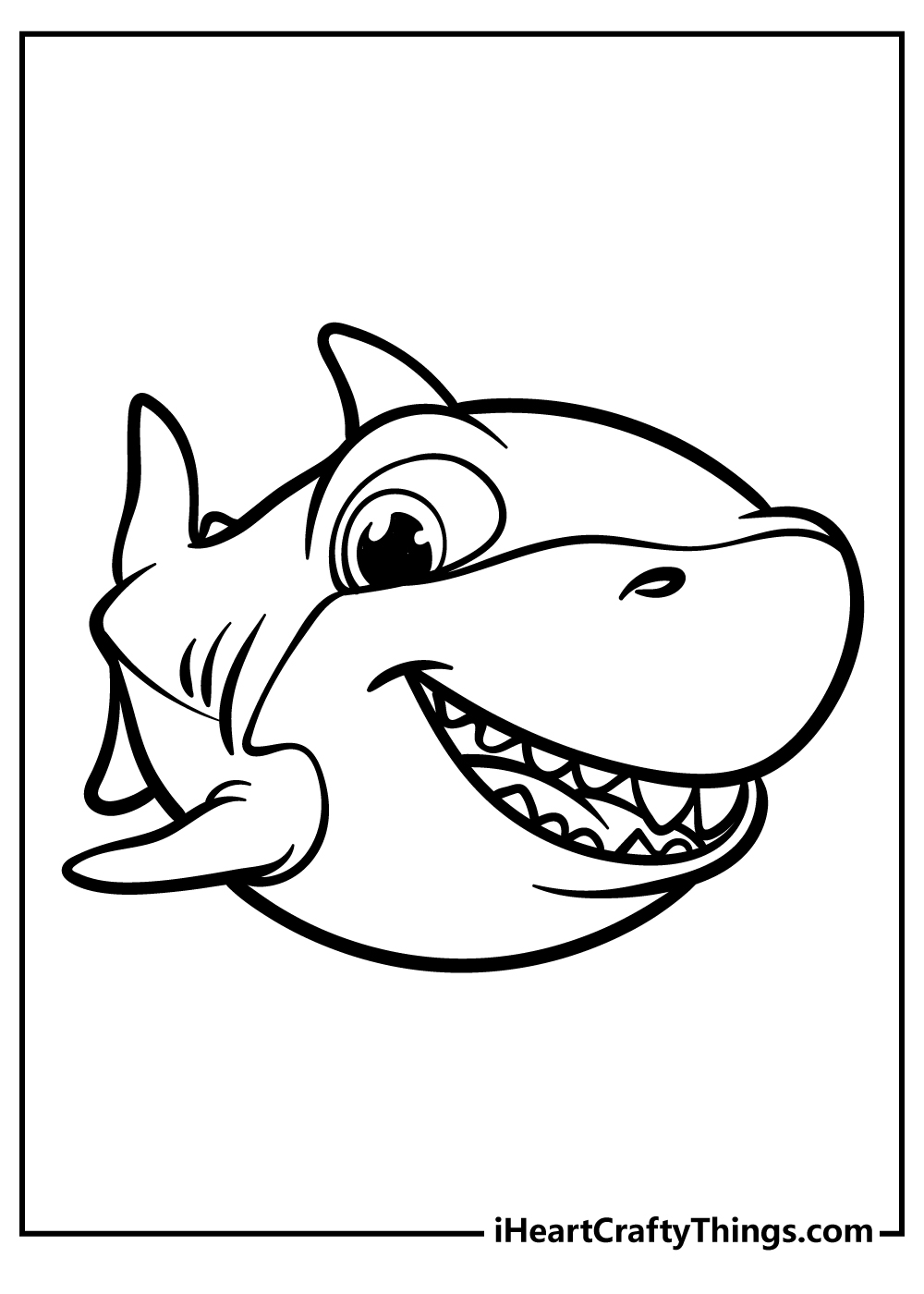 Shark coloring pages free printables