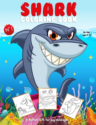 Shark coloring book for kids ages