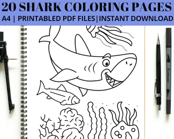 Shark coloring pages cute shark coloring pages funny shark coloring page sea life coloring ocean coloring pages under water coloring