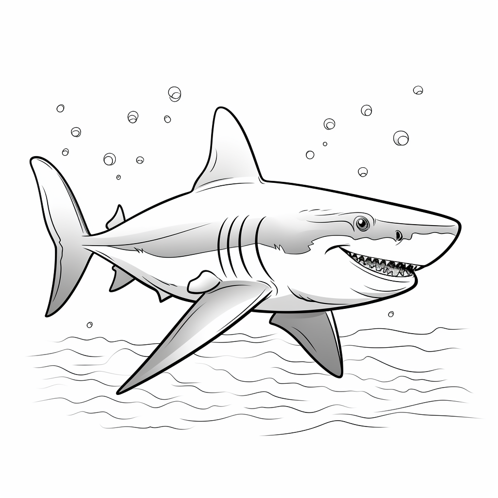 Shark coloring pages