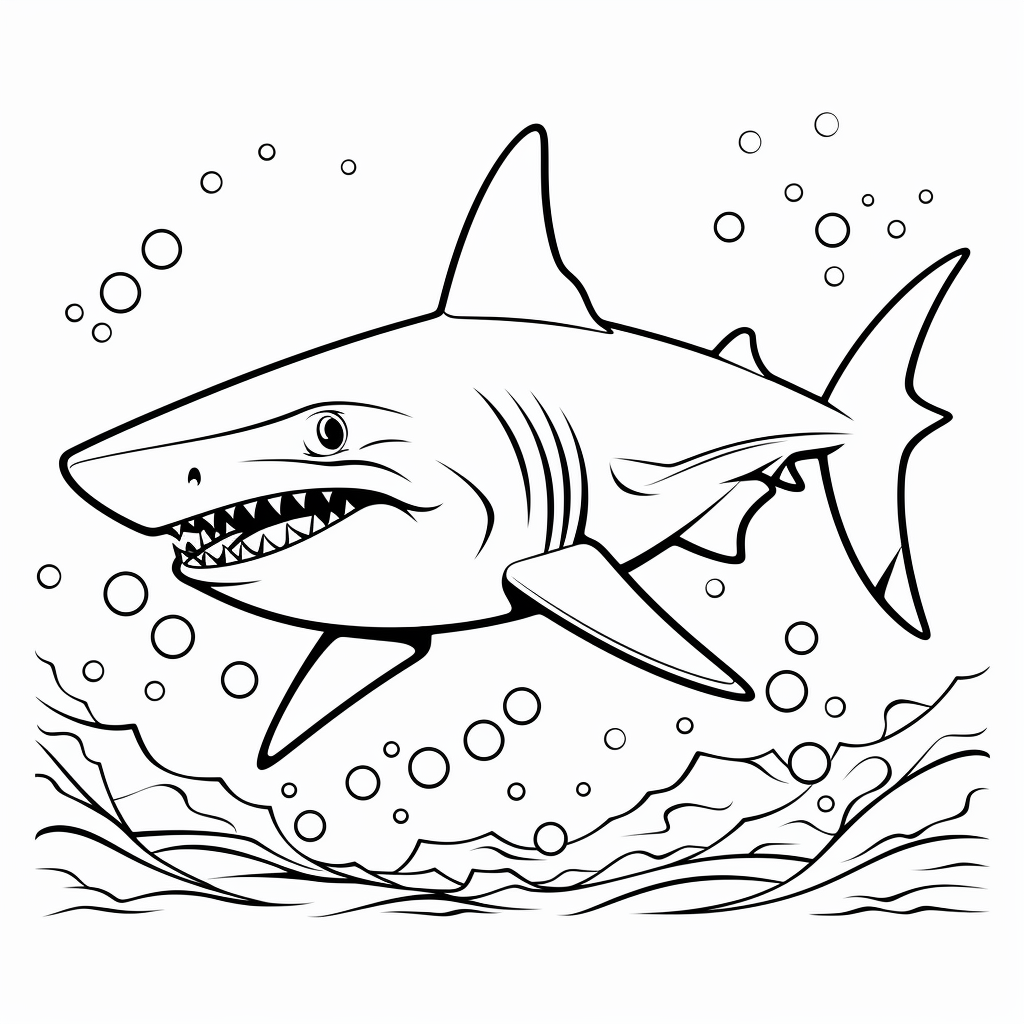 Shark coloring pages