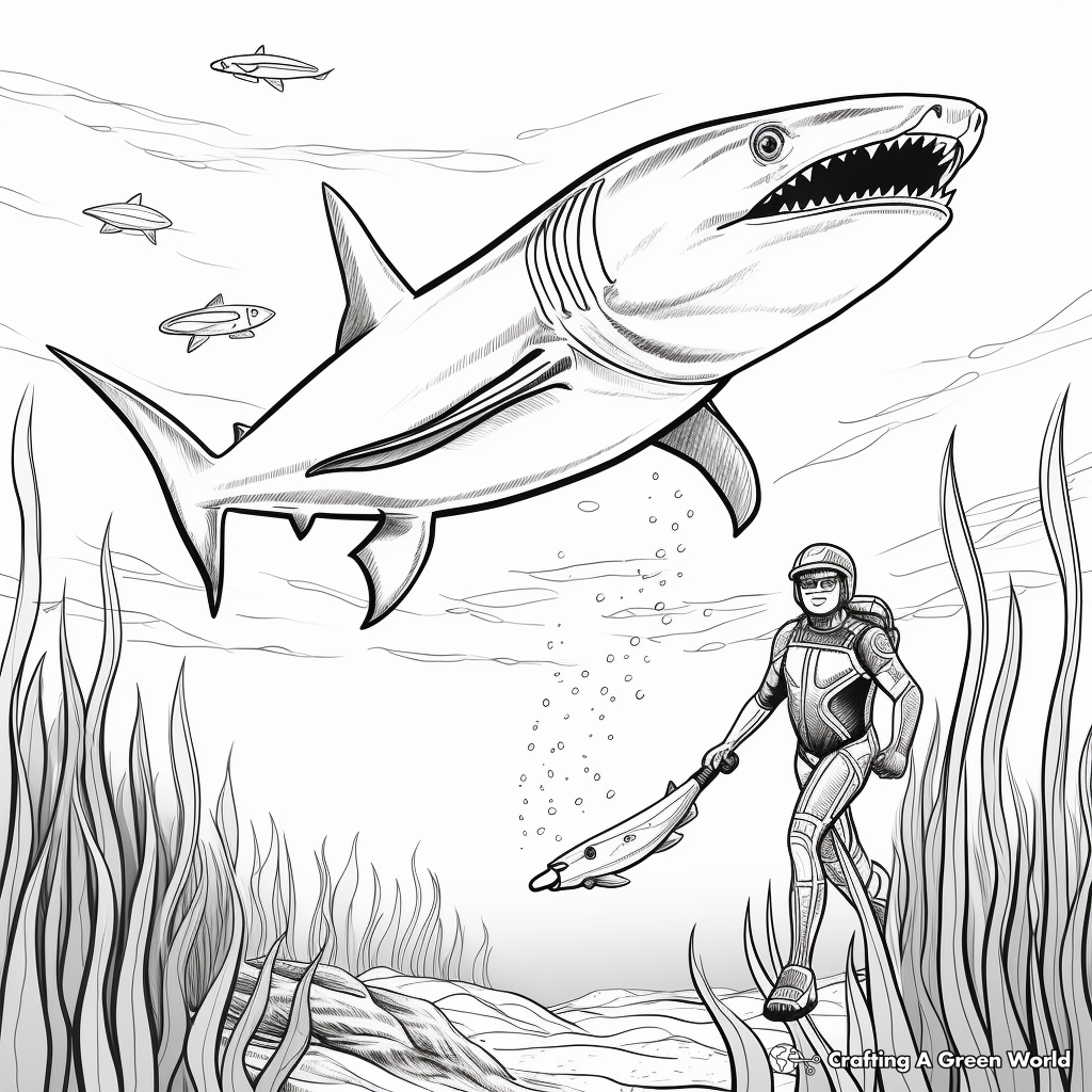 Mako shark coloring pages