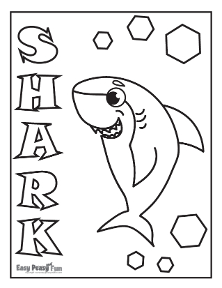 Shark coloring pages