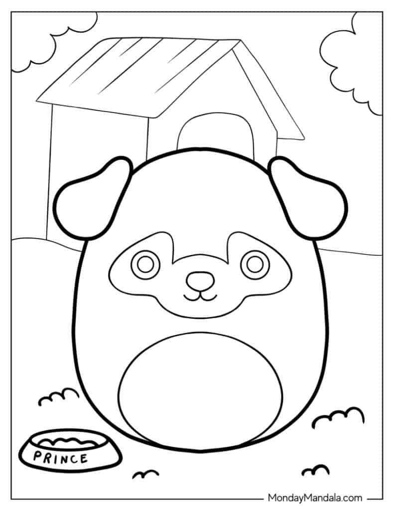 Squishmallow coloring pages free pdf printables