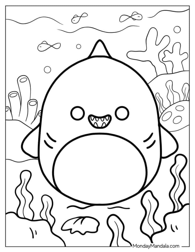 Squishmallow coloring pages free pdf printables