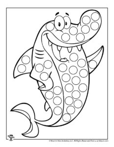 Ocean dot coloring pages woo jr kids activities childrens publishing