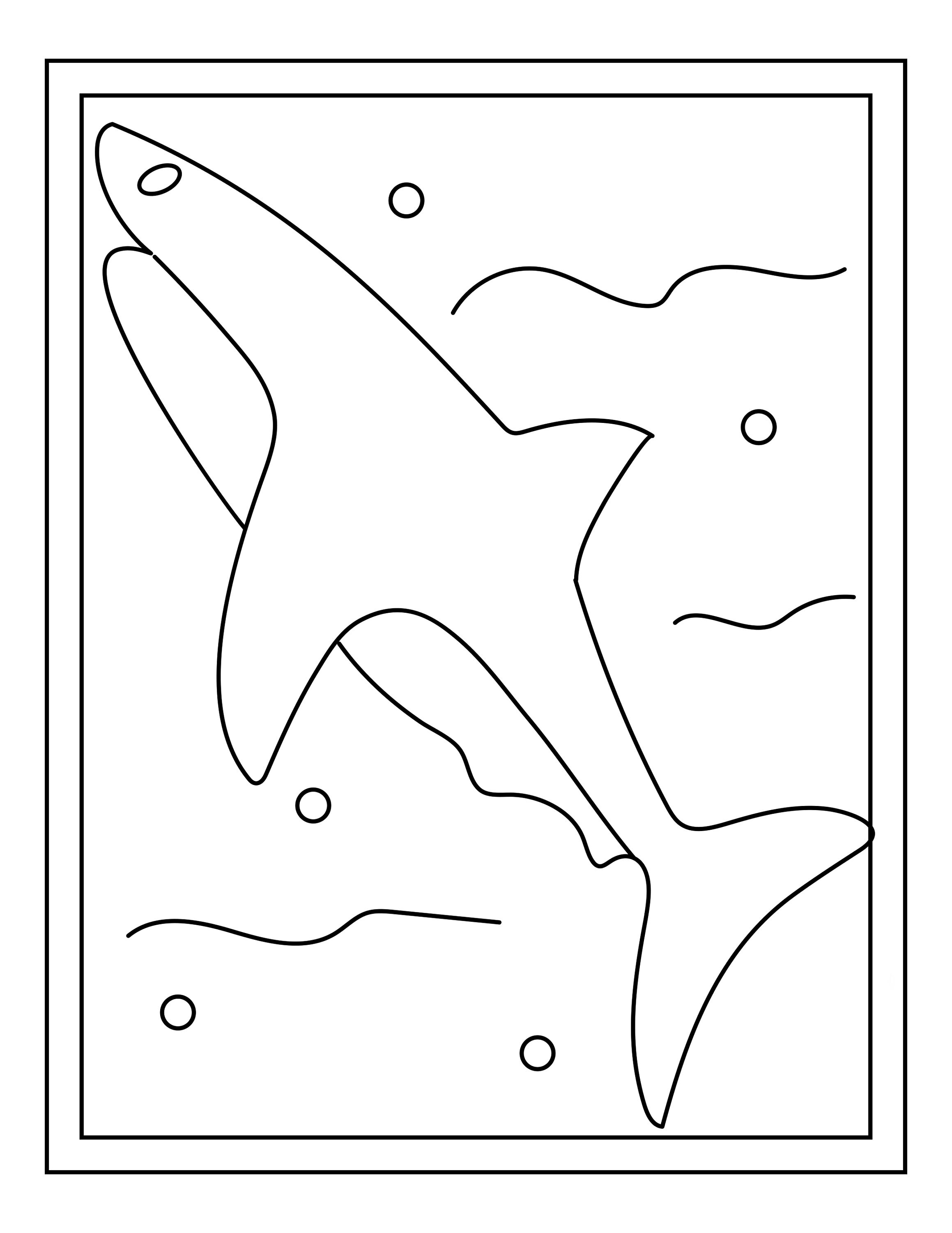 Sharks printable coloring pages