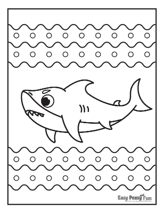 Shark coloring pages