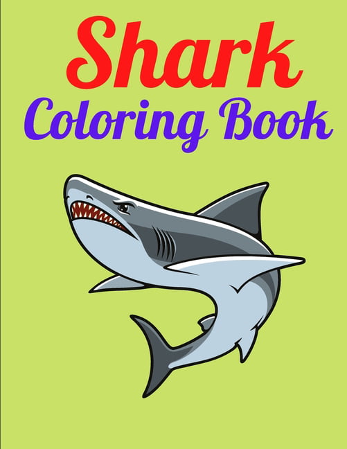 Shark coloring book shark activity book for kids boys girls ages