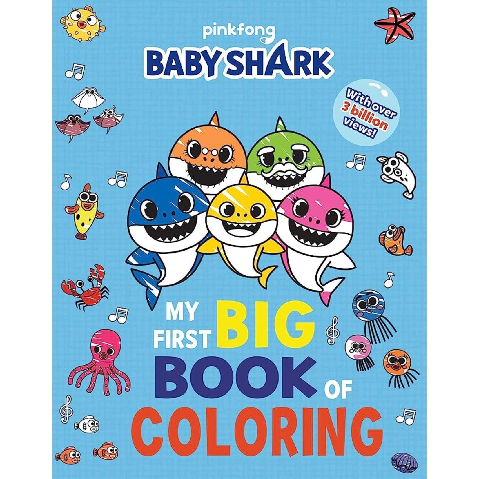 My first big book of coloring baby shark