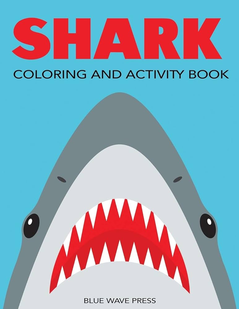 Shark colorg and activity book mazes colorg dot to dot word search and more kids