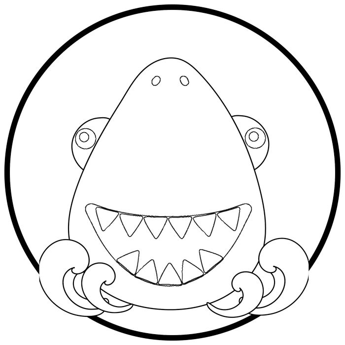 Shark coloring pages â cute sharks to color