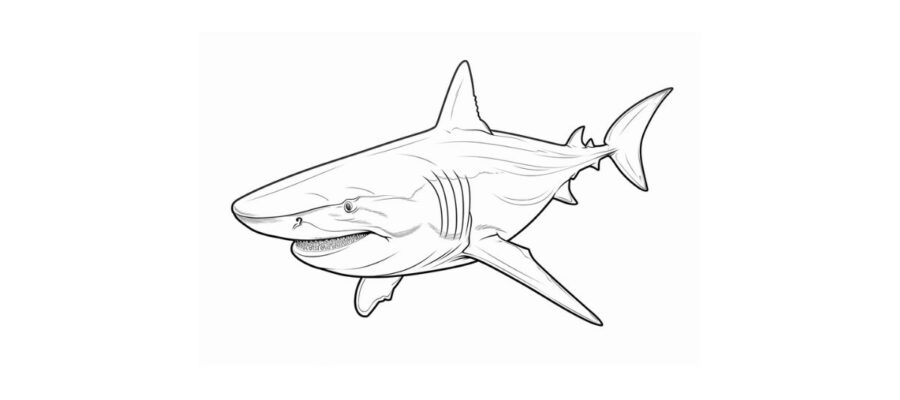 Shark coloring pages