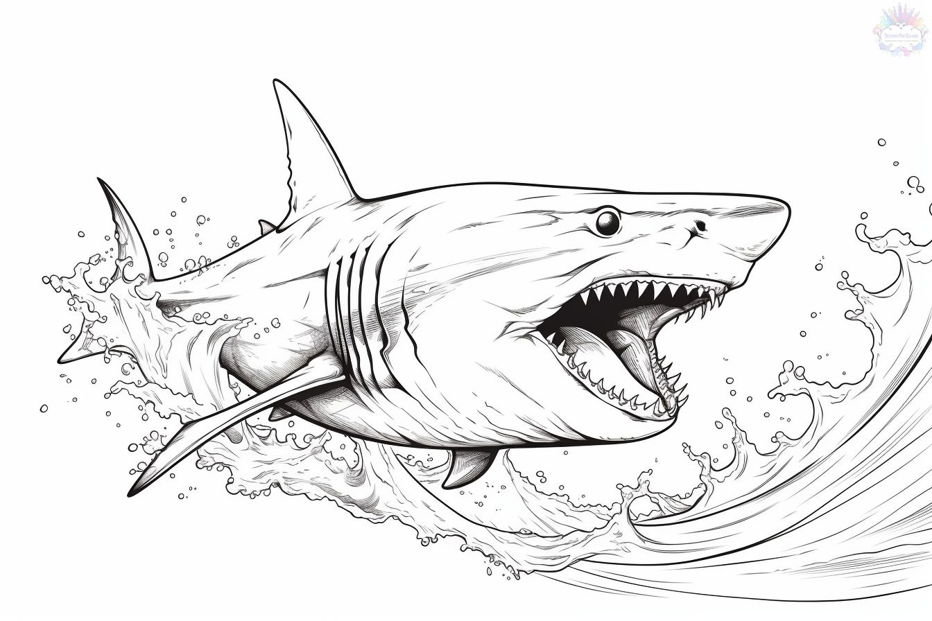 Shark coloring pages