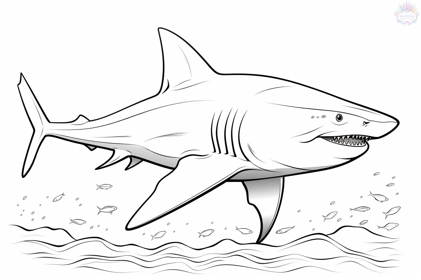 Shark coloring pages