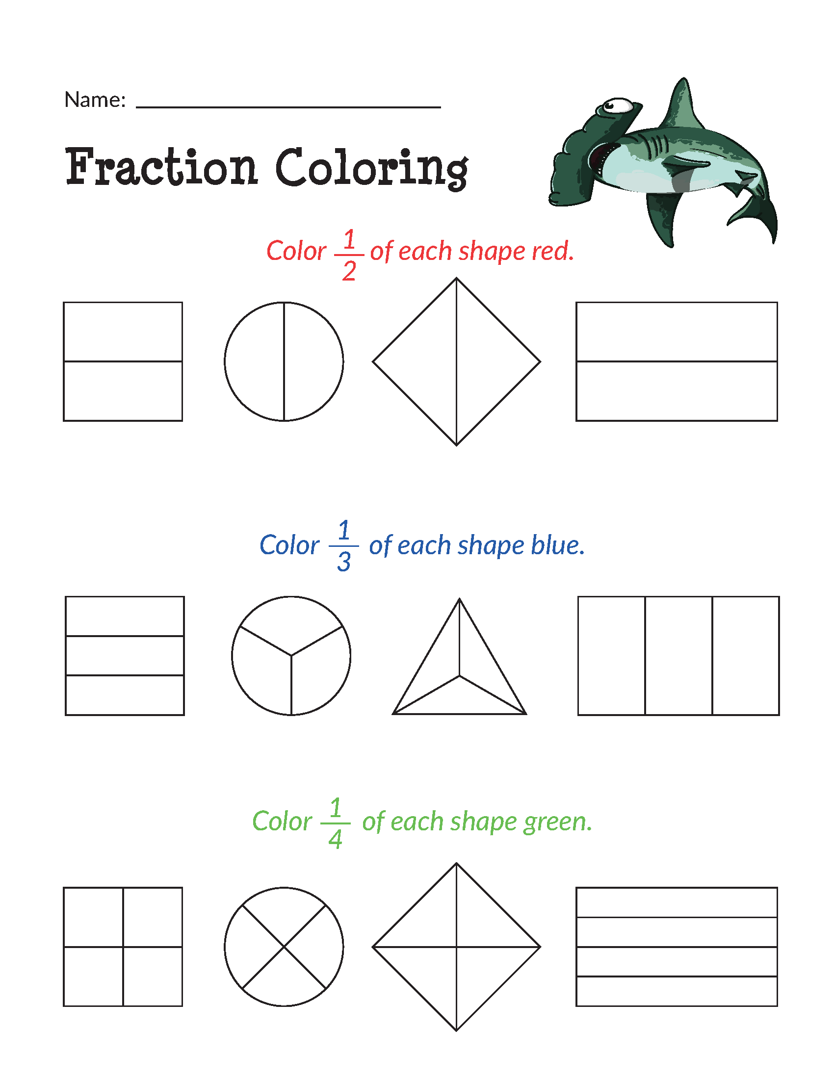 Shark language and math packs