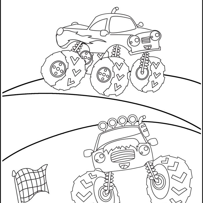 Monster truck coloring pages popular monster to color