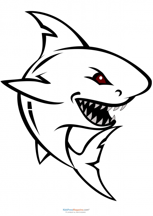 Coloring page â shark