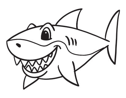 Shark coloring pages