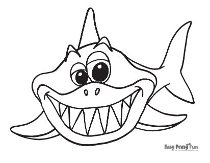 Shark coloring pages