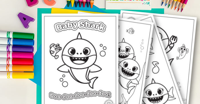 Free printable baby shark coloring pages to download print kids activities blog
