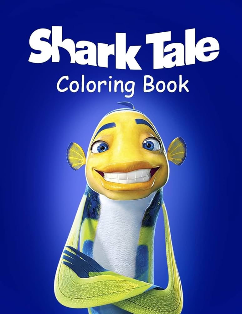 Shark tale coloring book coloring book for kids and adults with fun easy and relaxing coloring pages by johnson linda
